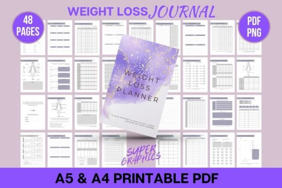 Download Weight Loss Planner - Printable Journal - Planner Collection