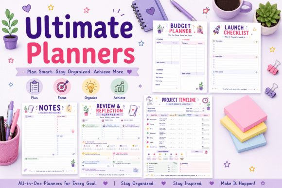 Download Ultimate Planners Bundle PDF - Planner Collection