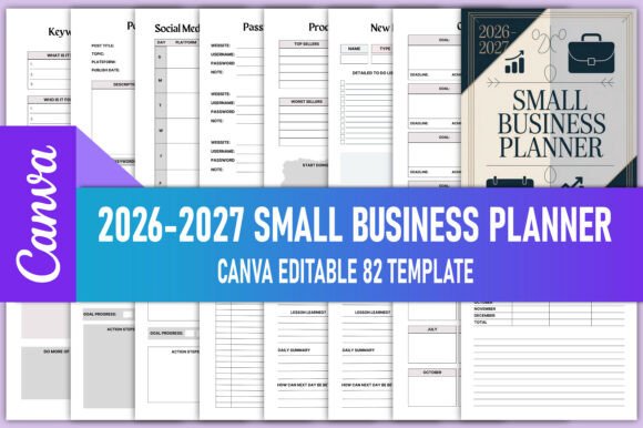 Download 2026-2027 Small Business Planner Bundle - Planner Collection