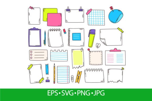 Download Doodle Paper Sheets, Cute Planner Sticky - Planner Collection