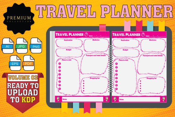 Download KDP -Tour and Travel Planner . - Planner Collection
