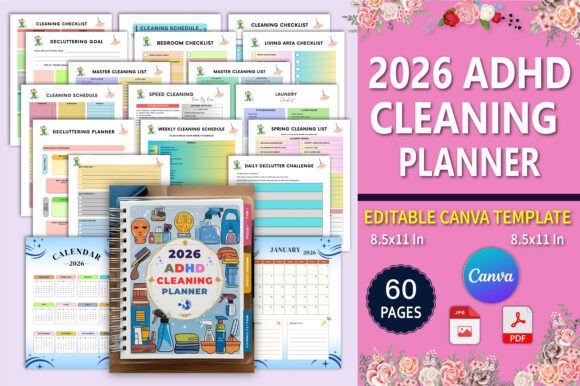 Download 🧠 2026 ADHD Cleaning Planner - Planner Collection