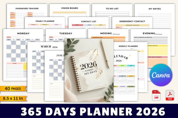 Download 365 Days Planner 2026 - Planner Collection