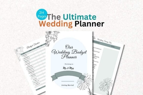 Download PLR Wedding Planner Canva Editable - Planner Collection