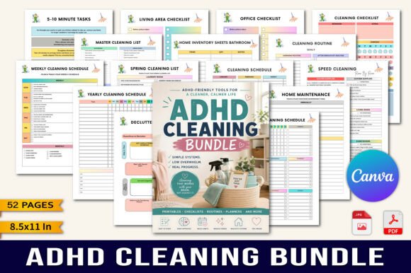 Download ADHD-friendly Cleaning Planner - Planner Collection