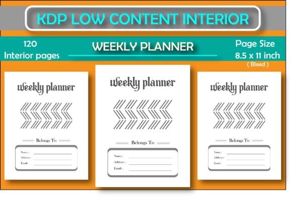Download Weekly Planner for KDP Low Content Book - Planner Collection