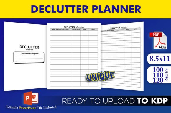 Download Declutter Planner KDP Interior Template - Premium Resources