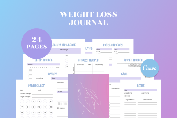 Download Weight Loss Journal | Fitness Planner - Planner Collection
