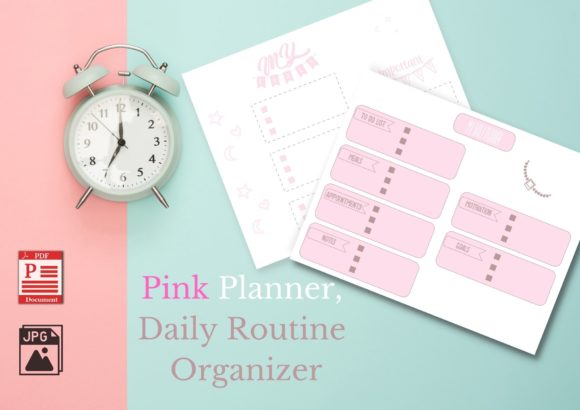 Download Pink Planner, Daily Routine Organizer - Planner Collection