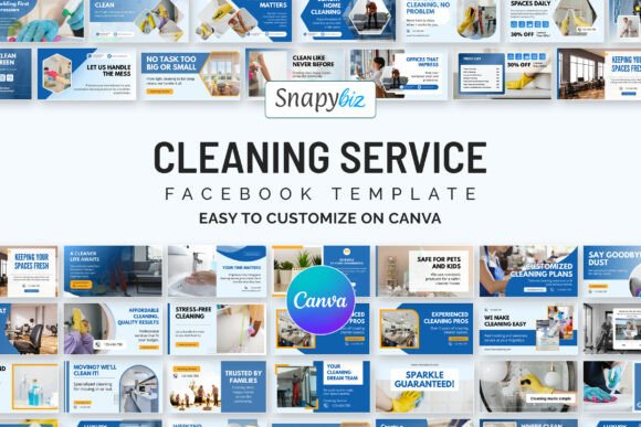Download Cleaning Business Canva Facebook Design - Cleaning Collection