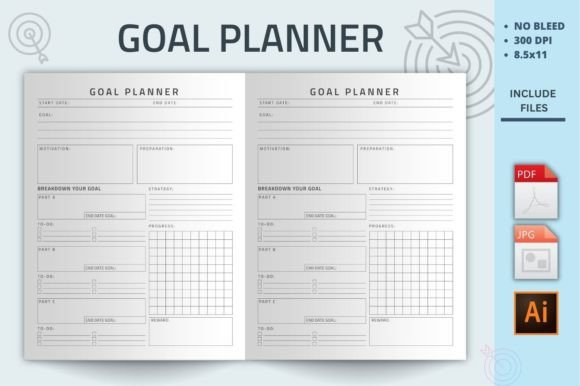 Download Goal Planner Kdp Interior - Planner Collection
