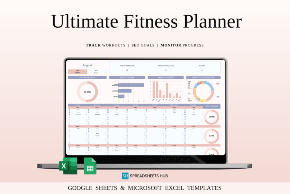 Download Fitness Planner Template Spreadsheet - Planner Collection