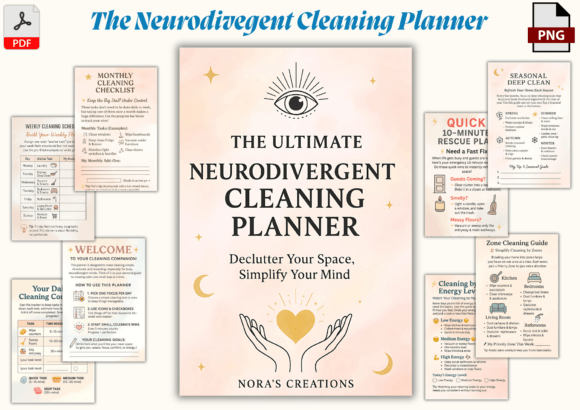 Download Neurodivergent Cleaning Planner - Planner Collection