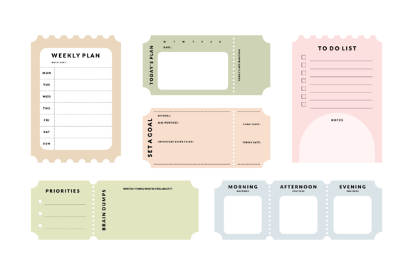 Download Printable Planner, Memo, Notepad Set - Planner Collection