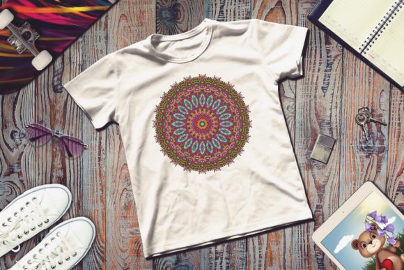 Download Colorful Mandala with Floral Shapes - Premium Resources