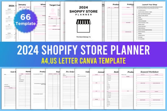 Download Editable 2024 Shopify Store Planner - Planner Collection