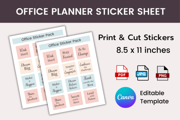 Download PRINTABLE OFFICE PLANNER STICKER SHEET - Planner Collection