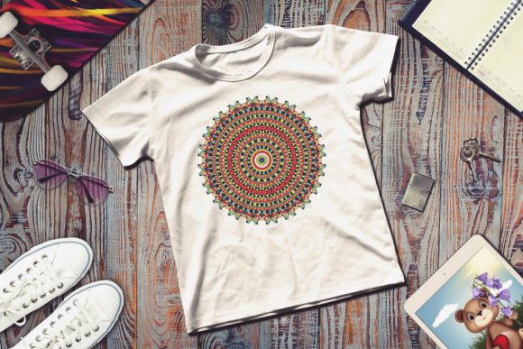Download Colorful Mandala with Floral Shapes - Premium Resources