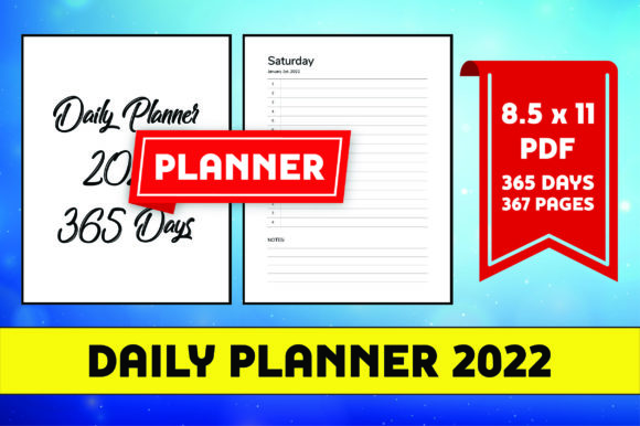 Download Daily Planner 2022 8.5x11 KDP Interior - Planner Collection