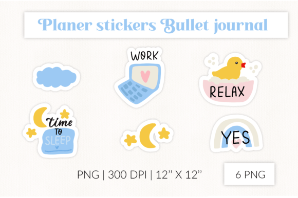 Download Daily Routine Stickers. Planner Stickers - Planner Collection