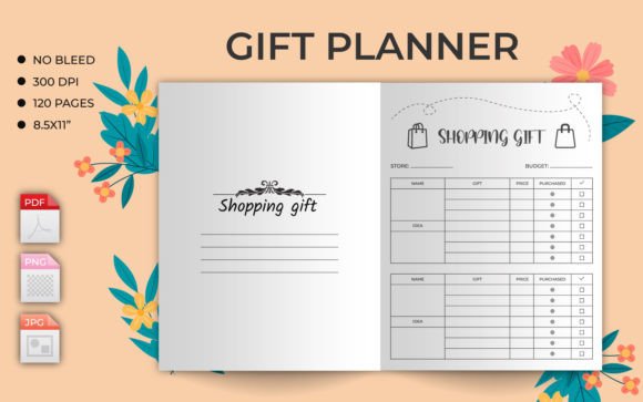 Download Gift Planner or Tracker KDP Interior - Planner Collection