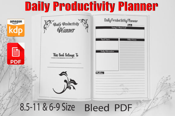 Download Daily Productivity Planner KDP Interior - Planner Collection