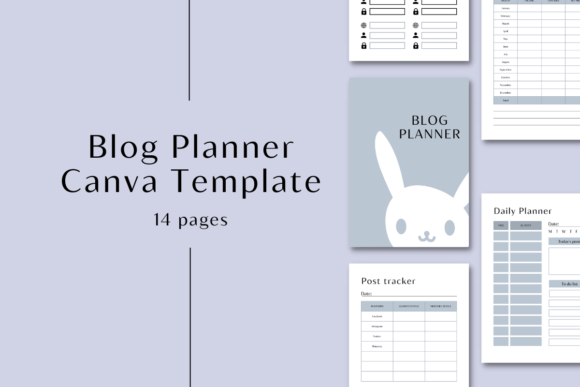 Download Blog Planner | Canva Templates - Planner Collection