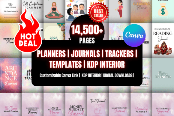Download Canva Template Bundle 1000+ Planners - Planner Collection