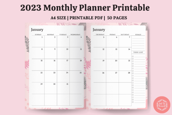 Download 2023 Monthly Planner Printable - Planner Collection