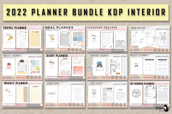 Download Planner 2022 Kdp Interior Bundle - Planner Collection