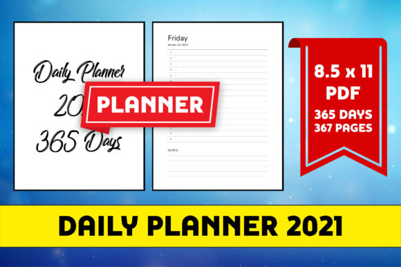 Download Daily Planner 2021 8.5x11 KDP Interior - Planner Collection