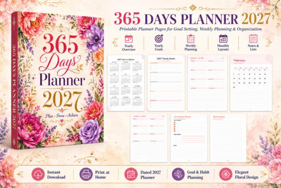 Download 365 Days Planner 2027 - Planner Collection