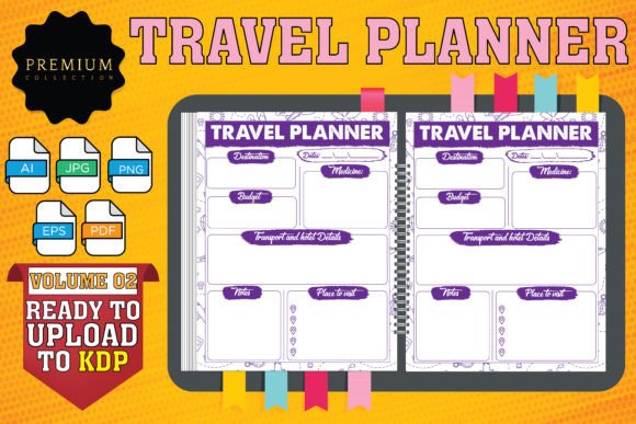 Download KDP -Tour and Travel Planner . - Planner Collection