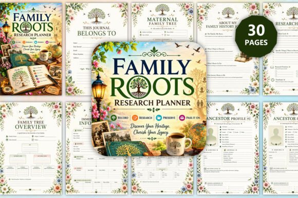 Download Family Roots Research Planner - Planner Collection