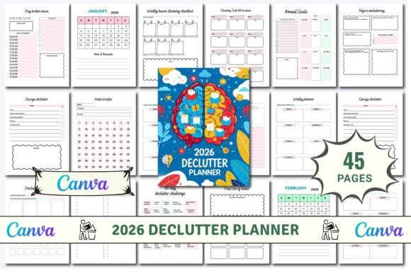 Download 2026 Declutter Planner KDP - Declutter Collection
