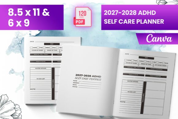 Download 2027-2028 ADHD Self Care Planner (KDP) - Planner Collection