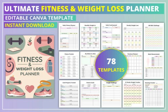 Download Ultimate Fitness &amp; Weight Loss Planner - Planner Collection