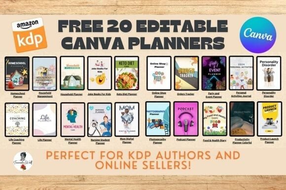 Download Free 20 Editable Canva Planners - Planner Collection