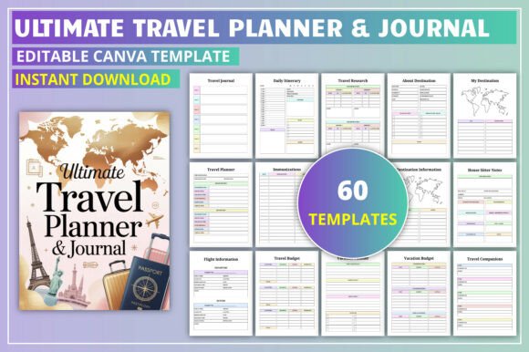 Download Ultimate Travel Planner &amp; Journal - Planner Collection