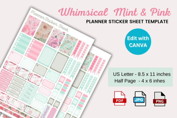Download Planner Sticker Sheet Editable Template - Planner Collection
