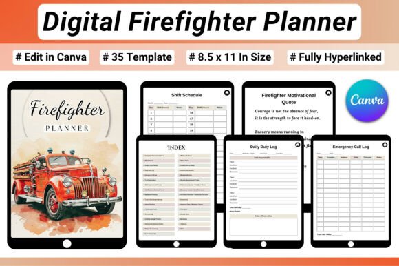 Download Digital Firefighter Planner - Planner Collection