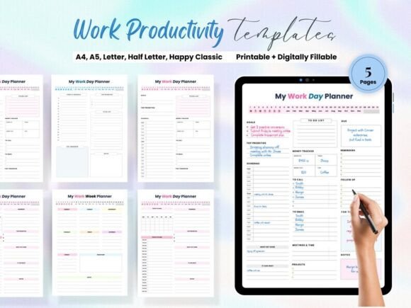 Download Work Day Planner Business Office Journal - Planner Collection