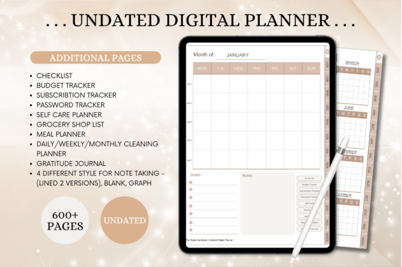 Download IPad Daily Digital Planner ( 620 Pages ) - Planner Collection
