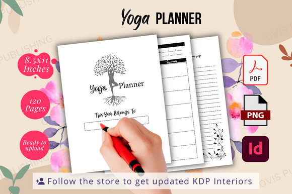 Download Yoga Planner - Ready to Upload | KDP - Planner Collection