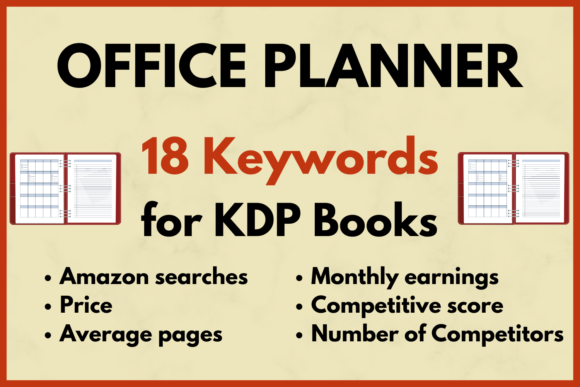 Download Office Planner KDP Keyword Research - Planner Collection