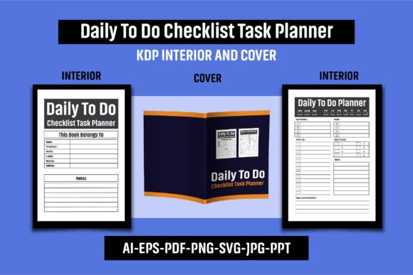 Download Daily to Do Checklist Task Planner - KDP - Planner Collection
