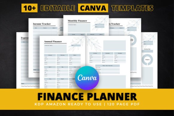 Download Finance Planner Bundle Canva Editable - Planner Collection